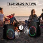 Mini Bafle Vorago Ksp-455, 40 W, 40 - 20000 Hz, Bluetooth, Negro