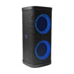Bocina Vorago Ksp-580 Bafle Karaoke Speaker, Pantalla LCD, Dos Altavoces De 6.5 Y 2 Tweeters, Aros Con Rgb, Micro SD, Bluetooth 5.0