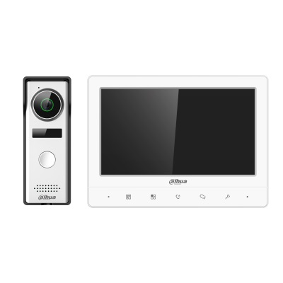 Dahua Kta02 – Kit De Videoportero Analógico Con Monitor De 7″ Y Frente De Calle – Ip66. Controla Hasta 2 Frentes De Calle Y 3 Monitores
