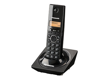 Panasonic Telefono Inalambrico, Pantalla De 1.25, Directorio De Hasta 50 Contactos, Dect, Negro