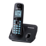 Panasonic Telefono Inalambrico, Pantalla De 1.8, Ecualizador, Alarma, Bloqueo De Llamadas, Altavoz, Negro