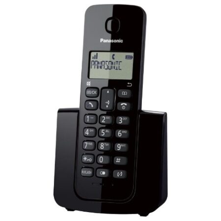 Panasonic Telefono Inalambrico, Pantalla De 1.4, Alarma, Stand By, Eco, Dect, Negro