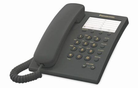 Telefono Panasonic Kx-Ts550Meb Unilinea Basico 13 Memorias Color Negro