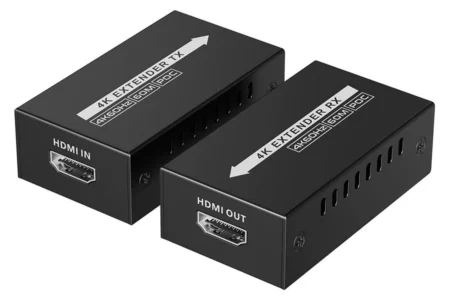 Kit De Extensor HDMI Epcom Titanium Tt672Mini Tamaño Mini/4K60Hz A 60M/Solo Requiere Alimentacion Tx/Sobre Cat6/Cat6A/Cat7