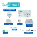 Kit De Alarma Inalambrico Duosmart C20, WiFi, RF, Incluye Panel/Pir/Magneto/Llavero