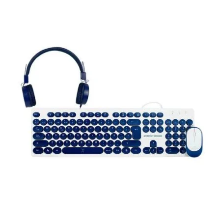 Kit Gamer Teclado, Mouse Y Audifonos Perfect Choice Pc-201731/Farben/Alambrico/Español/USB/Color Azul