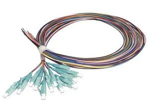 Kit De 12 Pigtails Linkedpro Lp-Fo-Mm-Pig-12-Lc Lc Multimodo Om3 50/125/Conectores Aqua/2 Mts