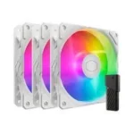 Ventilador Cooler Master Mfx-B2Dw-253P2-R2/120Mm/27Dba/Rgb/1800Rpm/3 Pieza/Color Blanco