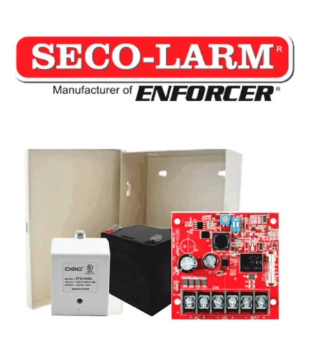 Kit De Alarma Seco Larm Kitfuente1/Inalambrica/Fuente De Poder De 1.5 Amp/Bateria De Respaldo/Transformador/Gabinete