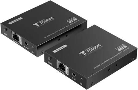 Kit De Extensor HDMI Para Distancias De 70Mts Epcom Tt-672Pro, 4K, Cat 6, 6A Y 7, Ipcolor, Cero Latencia, Sin Comprimir, Salida Loop, Control Ir, Salida De Audio De 3.5Mm, Poc