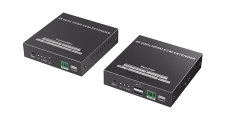 Kit De Extensor Kvm (HDMI Y USB) Hasta 120 Mts Epcom Tt582Kvm 4K @60Hz/Cat 6, 6A Y 7/Salida Loop En El Tx Para Visualizacion Local/Transmite El Video Y Controla Tu Dvr Via USB A Distancia
