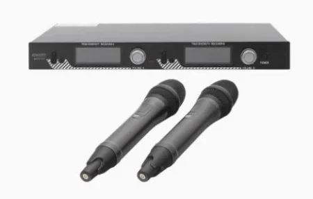 Kit De Microfonia Inalambrico Epcom Ep521Ul/2 Microfonos De Lavalier/Receptor Uhf/Pantalla LCD/200 Canales/Gran Cobertura