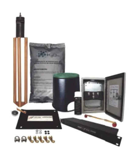 Kit De Tierra Fisica Recomendada Para Cuartos De Telecomunicaciones Ground Kit-Master-Tg-Sitev2/Resistencia Menor A 2 Ohm En Instalacion/Acoplador De 900A En Gabinete Nema 4
