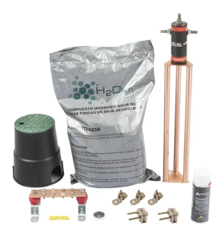 Kit De Tierra Fisica Total Ground Tg45Ab Con Electrodo Magnetoactivo/45 Amp/Kit-Master-45Ab-V2