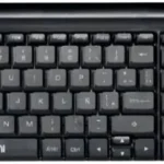 Kit Teclado Y Mouse Inalambrico Quaroni Kiq01 Kbq-003, 1200 Dpi, 2.4Ghz, USB, Español, Color Negro