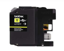 Cartucho De Tinta Brother Lc101Y Amarillo, 300 Paginas
