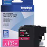 Cartucho De Tinta Brother Lc103M Magenta 600 Paginas
