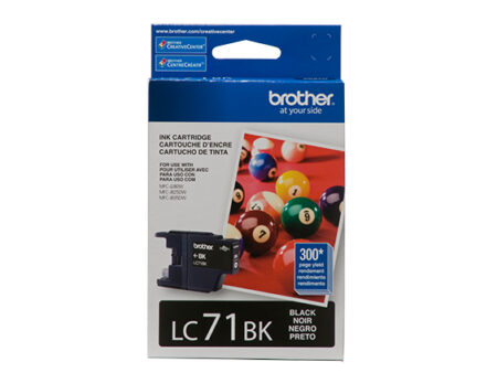 Cartucho De Tinta Brother Lc71Bk Color Negro