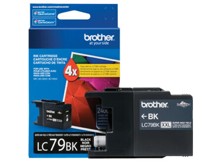 Cartucho De Tinta Brother Lc79Bk Color Negro 2,400 Hojas