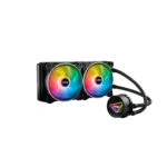 Enfriamiento Liquido Xpg Levantex240-Bkcww Argb, 2X 120Mm, 600-2000Rpm, Negro