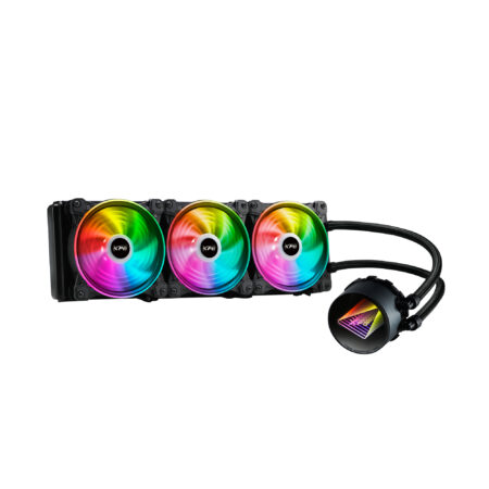 Enfriador Liquido Xpg Levante X 360. Tres Vent. Argb 120 Mm. Radiador Aluminio 360Mm. Intel: Lga 1700 – 1200, 115X Y AMD: Am5, Am4. Levantex360-Bkcww
