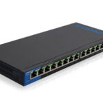 SWITCH LINKSYS METALICO LGS116P, 16 PTOS GIGABIT 8 PTOS POE+