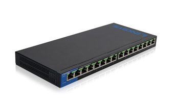 SWITCH LINKSYS METALICO LGS116P, 16 PTOS GIGABIT 8 PTOS POE+