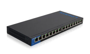 SWITCH LINKSYS LGS116 16 PUERTOS GIGABIT 10/100/1000M METALICO NO ADMINISTRABLE