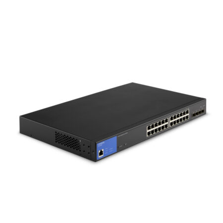 Switch Linksys Lgs328Mpc, 24 Puertos Gigabit PoE + 4 Puertos Sfp+, 128 Gbit/S