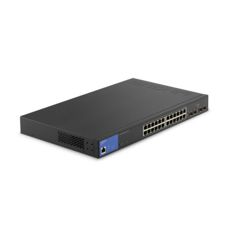 SWITCH LINKSYS GIGABIT ETHERNET LGS328PC 24 PUERTOS POE 10/100/1000 MBPS+4 SFP 1G/ADMINISTRABLE/250 W