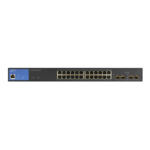 SWITCH LINKSYS GIGABIT ETHERNET LGS328PC 24 PUERTOS POE 10/100/1000 MBPS+4 SFP 1G/ADMINISTRABLE/250 W