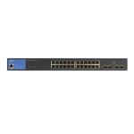 SWITCH LINKSYS GIGABIT ETHERNET LGS328PC 24 PUERTOS POE 10/100/1000 MBPS+4 SFP 1G/ADMINISTRABLE/250 W