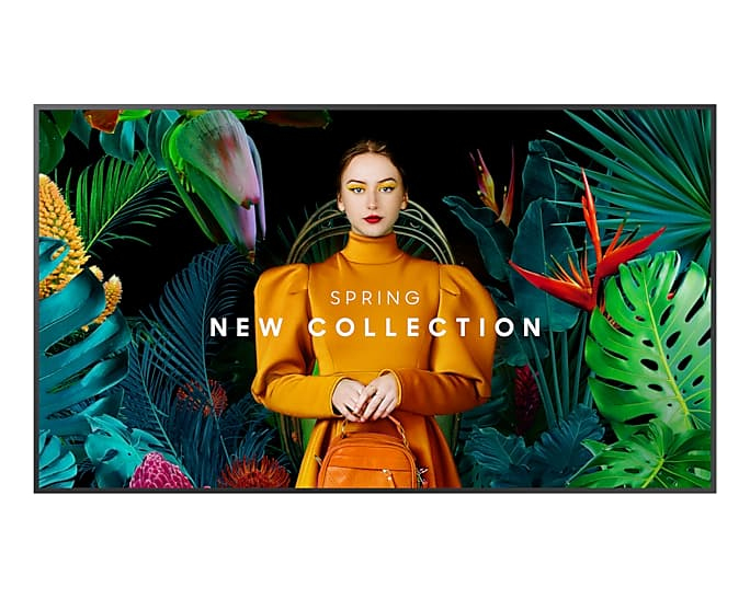 Monitor Para Señalizacion Digital 75" Led Samsung Lh75qbcebgcxgo 4k Ultra Hd/bocinas/hdmi/usb/rj45/wifi