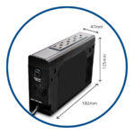 No Break Cdp Li-504 500Va/250W Entrada 120V/4 Terminales De Salida/Con Bateria De Litio/USB