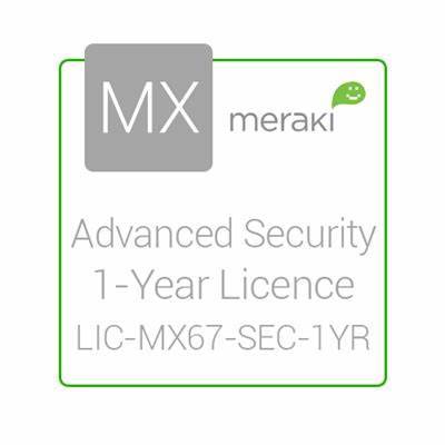 Licencia Cisco Meraki Lic-Mx67-Sec-1Yr –