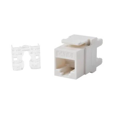 Modulo Jack Keystone Cat6 Linkedpro Lp-Kj-649-Wh, Con Terminacion 110 (Punchdown) Angulo 180 º, Color Blanco