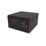 Gabinete De Pared Linkedpro Sr-1906-Gn2G/Puerta De Cristal Templado/635 Mm De Profundidad/6U Rack De 19"/Acero Reforzado/Ventiladores 120X120 Mm