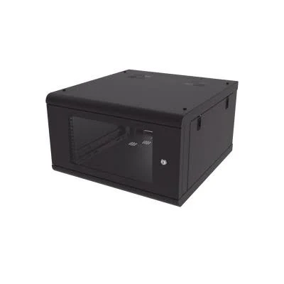 Gabinete De Pared Linkedpro Sr-1906-Gn2G/Puerta De Cristal Templado/635 Mm De Profundidad/6U Rack De 19″/Acero Reforzado/Ventiladores 120X120 Mm