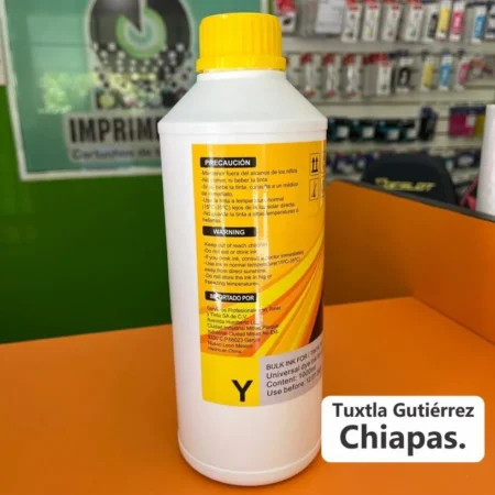 Botella De Tinta Universal Gold Generico 1Ltye Color Amarillo/1 Litro