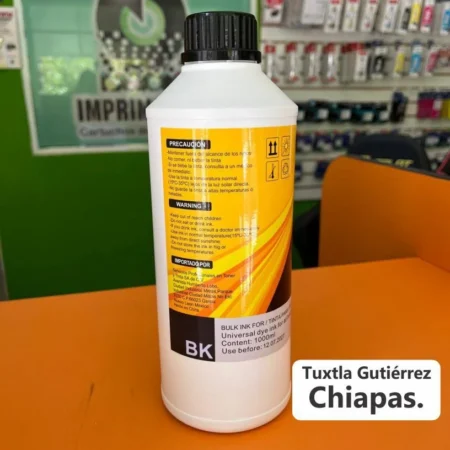 Botella De Tinta Universal Gold Generico 1Ltbk Color Negro/ 1 Litro