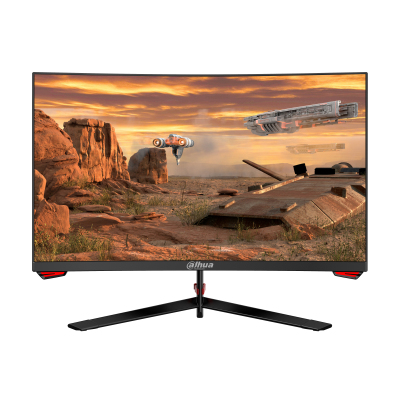 Monitor 23.6" Dahua Lm24-e230c, Led/gamer/curvo/full Hd/165hz/hdmi/dp/color Negro