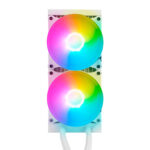 Sistema De Enfriamiento Liquido Game Factor Lqg601-Wh/Blanco/Rgb/2550Rpm/2X120Mm