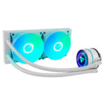 Sistema De Enfriamiento Liquido Game Factor Lqg601-Wh/Blanco/Rgb/2550Rpm/2X120Mm