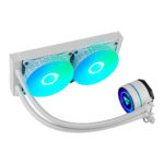 Sistema De Enfriamiento Liquido Game Factor Lqg601-Wh/Blanco/Rgb/2550Rpm/2X120Mm