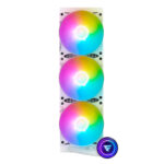 Sistema De Enfriamiento Game Factor Lqg700-Wh,Blanco,Rgb,Vent 3X120Mm
