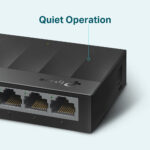 Switch De 5 Puertos Gigabit Para Escritorio Tp-Link Ls1005G Plug And Play Y Green Ethernet