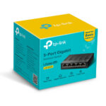 Switch De 5 Puertos Gigabit Para Escritorio Tp-Link Ls1005G Plug And Play Y Green Ethernet