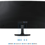 MONITOR SAMSUNG 27 S3 S36GD FHD CURVO-VA-4GTG-100HZ-VGA-HDMI-NEGRO