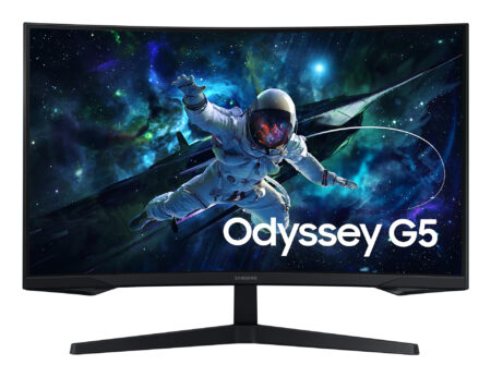 Monitor 32″ Samsung Ls32Cg552Elxzx Odyssey G5 G55C/LED/Curvo/Quad HD/Freesync/165Hz/HDMI/DP/Color Negro