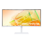 MONITOR  34" SAMSUNG LS34C650TALXZX VIEWFINITY S6 S65TC, LED/CURVO/ULTRA QUAD HD/ULTRA WIDE/FREESYNC/100HZ/HDMI/BOCINAS INTEGRAS (1 X 5W)/COLOR BLANCO